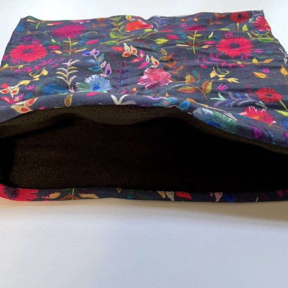 Natural Life Boho Bandeau Fleece Lined Headband Navy Wildflower Neck Gaiter NWT - Picture 2 of 5